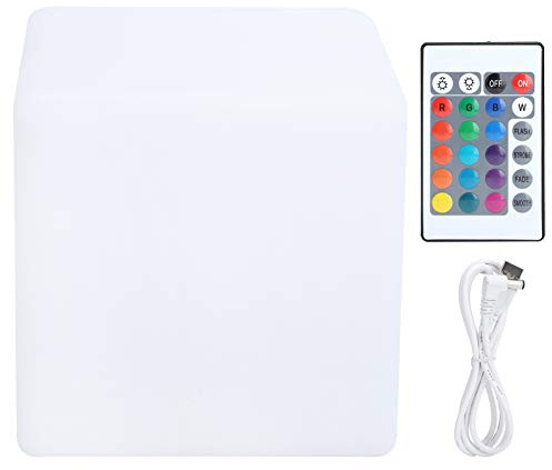 YWBL-WH LED LED RGBW Cube Sedia Light 16 Colori Cubite Cubi Lampada per Luce Night Light Ricaricabile per la Casa Garden Party 10x10x10cm