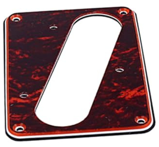 Tonabnehmerabdeckung Rahmen flacher Humbucker Gitarren für Steg | Rot, Abs und Pvc, Elegante Ausführung, Feine Verarbeitung, Ersetzt Ringe Am Gitarrensteg