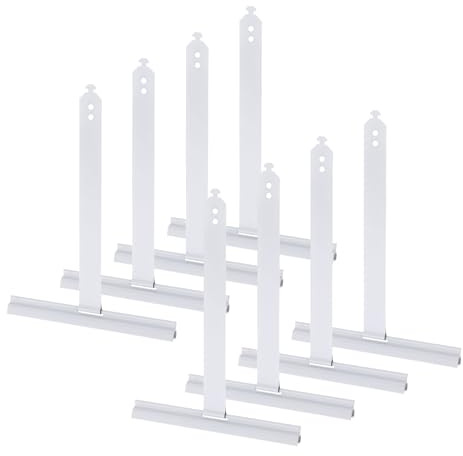 QUARKZMAN 8 pcs Ressort de Suspendu pour volet Roulant, à Lames Courtes, Ressort en Acier à Queue d'aronde pour la Suspendu de Stores enrouleurs, pour Clips de volet Roulant