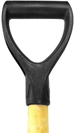 D-Shaped Shovel & Fork Handle Replacement - 32mm Inner Diameter Heavy Duty Grip for Garden Digging, Border Spades, Trenching & Snow Shovels - Ergonomic D-Grip