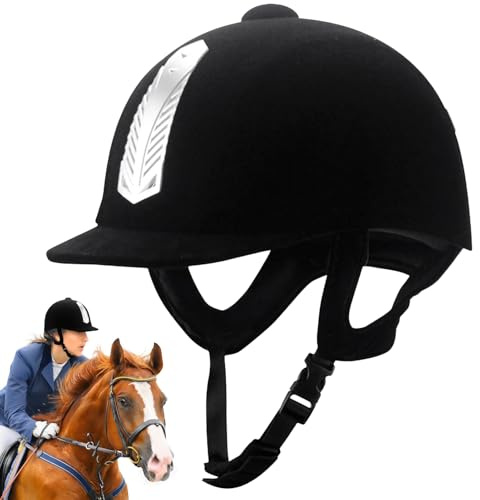 Lunaobrik Copricapo equitazione per donna, copricapo equestre | equitazione donne uomini casco di protezione | Cappelli di sicurezza da equitazione per gli amanti dello sport per l'alpinismo, il