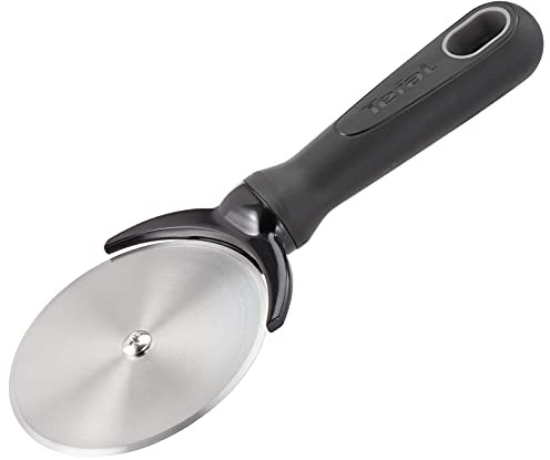 Tefal Comfort K1291114 Roulette à pizza | Outil de cuisine | Haute résistance à la chaleur | Anti-rayures pour ustensiles de cuisine | Passe au lave-vaisselle | Design ergonomique | Noir | Acier