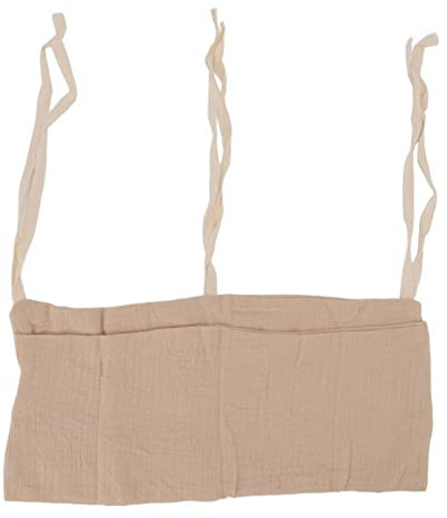 Babybett-Aufbewahrungstasche Zum Aufhängen, 2 Taschen, Babybett-Organizer, Verstellbarer Riemen, Kinderzimmer, Säuglingsbett, Aufbewahrungstasche für Spielzeug (Khaki)