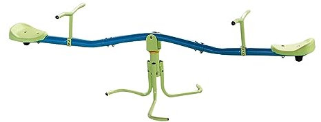 MaxxToys Kinder-Wippschaukel für den Außenbereich – Wippe für Kinder und Garten – 176 x 58 x 68 cm – Kinder-Wippe für draußen – Gartenspielgerät – Karussell – Drehkarussell – Blau