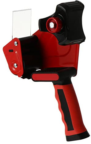 EXCEART 1Stk Schneidemaschine packband abroller aufbewahrung werkzeug industrieller Packbandspender durchsichtiges Klebeband ergonomischer Klebebandabroller tragbarer Klebebandspender rot