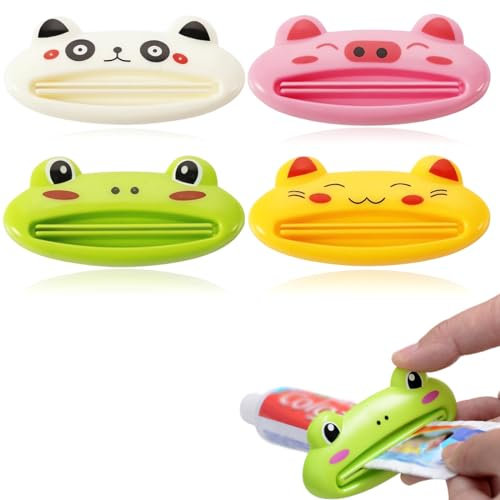 ZOKJSW Tubenquetscher,Tubenpresse für Zahnpasta,Zahnpasta Presse,Tubenausdrücker,Tubenpresse,Tubenquetscher für Zahnpasta,Handcreme,Polygel Tuben,Reinigungsmilch,Farbtuben, Kosmetik(4pcs)