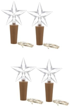 RORPOIR 4pcs Led Cork String Lights Lights for Bottles Battery Operated String DIY Cork Decorations for Home Party