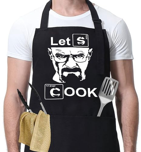 80x70cm Delantal Cocina Hombre, Delantal Personalizado, Delantales Graciosos, Delantal Hombre Divertido Delantal Personalizado Regalos Para Hombres, Papá, Esposo, Novio, Abuelo，Resistente All'acqua