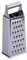 Fackelmann Râpe carrée Essential en acier inoxydable multifonction pour fromage, légumes, fruits et chocolat, passe au lave-vaisselle, inoxydable, argenté