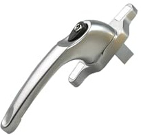 KOOPLES HARDWARE Cadenza Locking Window Handle Right Hand – Secure Durable Window Fitting – Fixings Included (Satin Chrome)