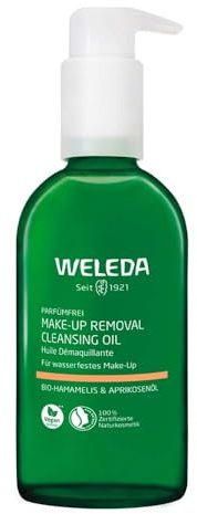 Weleda Huile d'hamamélis bio et d'abricot - Huile nettoyante démaquillante - 150 ml