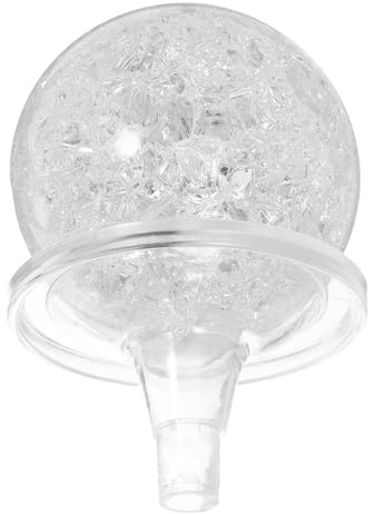 BIUDECO Bola de Cristal Adorna 1 Juego de Esfera de Cristal Redonda | Bolas de Cristal con Efecto Escarcha, Globo de Cristal de Exhibición, Artesanía de Mesa Compacta