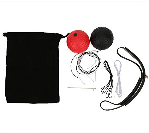Set di palline da allenamento per boxe, fascia regolabile, velocità, palla per coordinazione occhio-mano, attrezzatura per il fitness, leggera palla in gommapiuma PU per