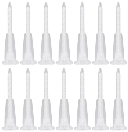 Embout de buse de mélange d'adhésif époxy MA3.0-17S, tube de mélange statique, mélangeur de résine for pistolets adhésifs à deux composants AB (ratio 1:1/1:2), 50 pièces