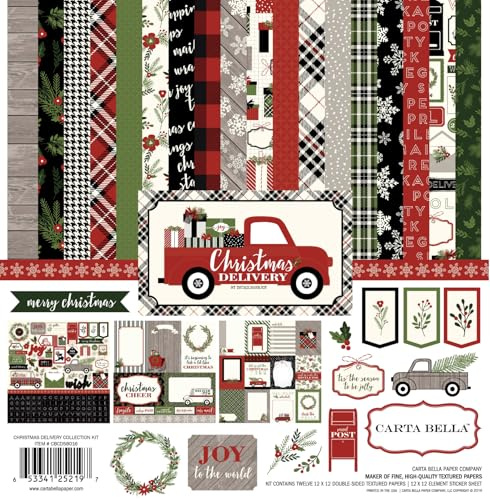 Carta Bella Paper Company CBCD58016 Christmas Delivery Collection Kit