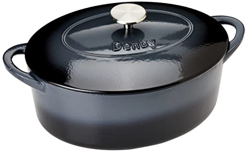 Denby CIH-583 Halo - Casseruola ovale in ghisa da 4,2 l