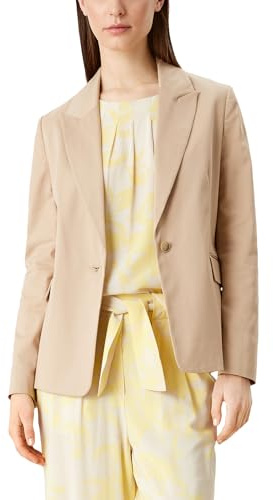 s.Oliver BLACK LABEL Damen Blazer Langarm Regular Fit , Beige , 42
