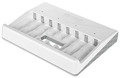 VARTA Caricabatterie, caricatore batterie per AA/AAA ricaricabili, fino a 8 batterie ricaricabili, LCD Multi Charger+, carica a uno slot, non attrezzato