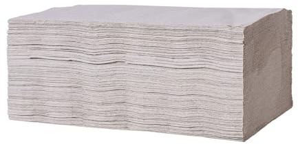 Tissue24 Falthandtücher natur 1-lagig V-Falz – 25 x 23 cm, 5000 Blatt, Recyclingpapier, hygienisch & nachhaltig, passend für Standardspend
