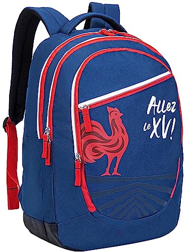 FFR Sac à Dos Scolaire Equipe de France - Collection Officielle XV de France de Rugby