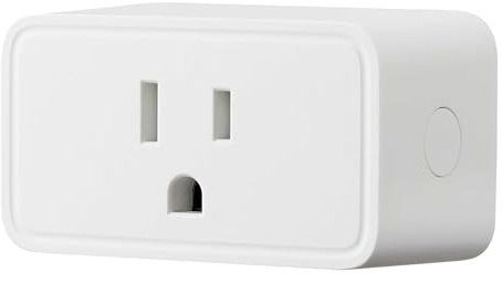 Amazon Basics Smart Plug with Timer Function, Voice Control, WiFi 2.4 GHz, APP Control, Schedule, Works with Alexa Only, No Hub Required, White