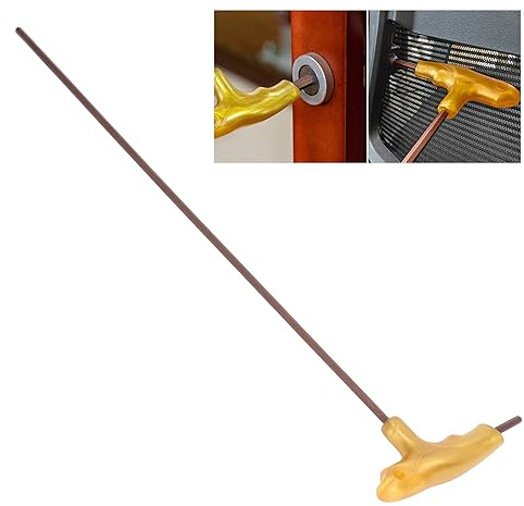 Fyearfly 4 mm Sechskant-T-Griffschlüssel, Sechskantschlüssel 400 mm Langer Stangenstock Bequemer Griff Befestigungsschlüssel Aus Legiertem Stahl, Für Die Möbelwartung Autoreparatur (4mm)