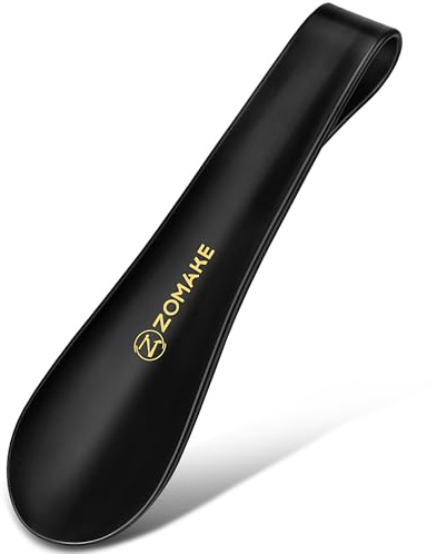 ZOMAKE Calzascarpe, Calza Scarpe Corto 19cm, Plastica Calzante per Scarpe Piccolo da Viaggio, Portatile Shoe Horn per Uomini Donne Bambini (1 Pezzo)
