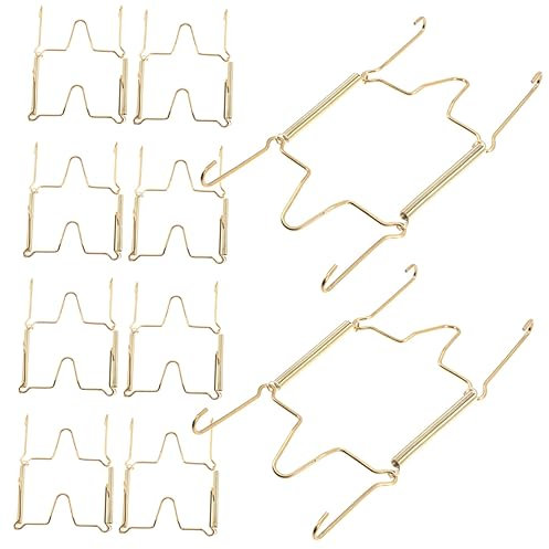 WATIIFUFU 10stücke Telleraufhänger Für Wand -tellerhalter Dekorative Wandhaken Robuste Tellerhaken Einfach Zu Montieren Für Schwere Teller Geeignet Für Antike Tellern Vintage-teller