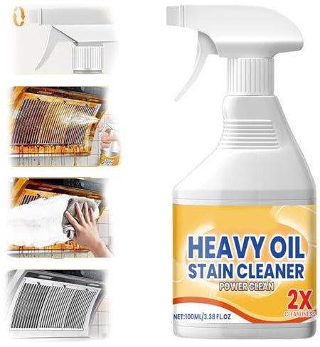 PEARLUTO Kitchen Heavy Oil Cleaner Degreaser, All Purpose Kitchen Heavy Oil Cleaning Agent, Powerful Clean Kitchen Oil Stains Cleaner, Pots And Pan Grease Cleaner (1, 100ml)
