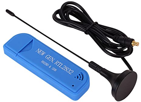 USB -Radioempfänger - Software Defined Radio, SDR -Scanner | Arbeitet mit Mehreren SDR -Software -Signal -Dekodierungsflugzeug -Tracking -Funk -Scan -SMA -Adapter -Plug Play Computer Software
