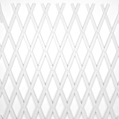OOGarden - Treillis extensible en PVC blanc de 2 x 1 m