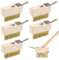 Désherbage Brosse Métallique, 5 Pièces Brosse Terrasse en Acier Robuste, Balai Brosse Exterieur pour Enlever Mousse et Mauvaises Herbes sur Pavés et Dalles sans Manche, pour Joints et Terrasse