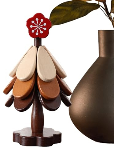 sous-Verre Bois - Set De Dessous De Plat pour Casseroles De Cuisine | Lot De 3 sous-Verres Arbre en Bois À Séchage Rapide pour Casseroles Chaudes Décoration Cuisine