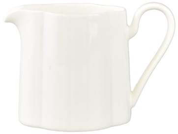 SDA287MZ Salsera Jarra de cerámica Blanca for Leche con Pico y asa, dispensador de té Multiusos, Salsera Jarra de Leche