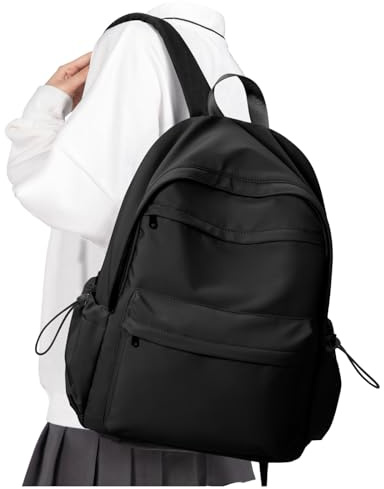SZLX Zaino Scolastico Da Donna Leggero Scuola Casual Daypack College per Computer Portatile Uomo Donna Resistente All'acqua Zaino Da Viaggio per Adolescenti Lo Sport Liceo Medio Bookbag per ragazze