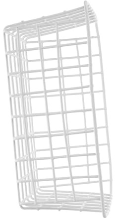 BUGUUYO Panier de Rangement pour Congélateur Organiseur Alimentaire Empilable en Fer Blanc Stockage Ordonné et Sûr pour Fruits et Snacks, pour Réfrigérateur Cuisine
