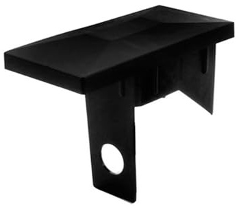 DOJA Barcelona Innenpfostenkappe - 5er-Pack - 40x60mm: Schwarz, Pfostenkappe, Einfacher Installation - Ideal für Innenzäune und Zäune, Robuste Pfostenkappen und Solider Zaunpfostenkappe