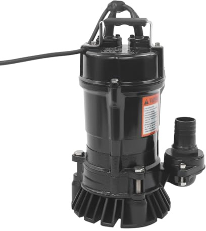Pompa sommersa 550 W, 230 V, pompa per acque reflue, 16 m³/h, altezza di mandata 15 m, IP68 (nero)