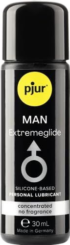 pjur MAN Premium Extremeglide - Hochkonzentriertes Gleitgel auf Silikonbasis für Männer - für extra lange Gleitfähigkeit (30ml)