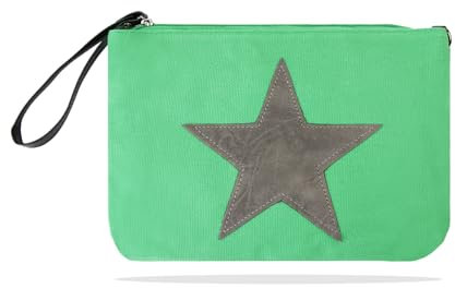 Gloop Damen Clutch Top Fashion Sterne Handtasche Schultasche Tragetasche mit abnehmbarer Schulterriemen
