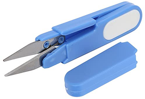 Snufeve6 Tijeras de Pesca, Cortador de sedal Tipo U de Acero Inoxidable para Tela para Cortar sedal