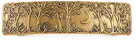 KKJOY Vintage Metall Haarspange Gold, Gekrümmter Mond und Wald Haarklammer, Haarnadeln Groß, Gothic Haarspangen Damen, Braut Haarschmuck Hochzeit, Bananenspange für Frauen und Mädchen