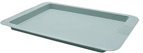 CABLEPELADO Bandeja Plástico Rectangular de Comida Rápida, Fast Food, para Servir y Desayuno, Apta para el Lavavajillas, 30x20 cm, Color Verde Claro