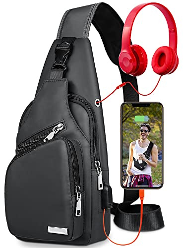 Codoule Waterproof Sling Bag Crossbody Backpack for Men Women Sling Backpack Hiking Daypack Multipurpose Cross Body Chest Bag