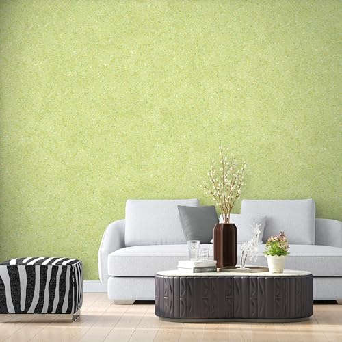 Belka B34 Grüne Tapete - Reine Baumwolle - Langlebig - Selbstklebend - Wärme- & Schalldämmend - Modern & Stilvoll, DIY Öko & Natürlich | ca. 9 qm (m²)