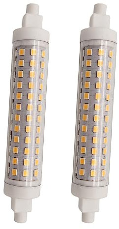 QLEE 2 PCS Led R7s 12 Watt Ampoules Halogènes R7s T3 118mm 150w 220v J Type 4.65 Pouces Double Ended Light Ampoule Paysage Lumières Travail Sécurité Mur Extérieur Flood Light Ampoules, 5000k