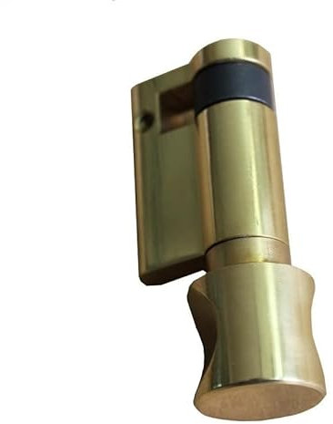 CETEOR Zylinderschloss, Türschloss, Standard-45-mm-Türschloss aus Bronze, Halbzylinder-Einzelöffner-Knopfschloss for Badezimmer. Schließzylinder