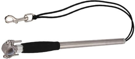 Housoutil Hundeleine Edelstahl Fahrradleine Mit Federstoßdämpfung rutschfeste Klemme Freihändig Zum Joggen Und Fahrradfahren 45x2,2cm Für Hundetraining