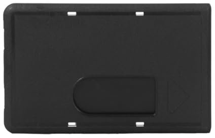 Waizmann.IDeaS® 1x SCHWARZ Schutzhülle Kartenhülle Bankkartenhülle EC Karten Plastikkarten Scheckkarten Bankkarten Kreditkarten Polycarbonat Daumenausschub