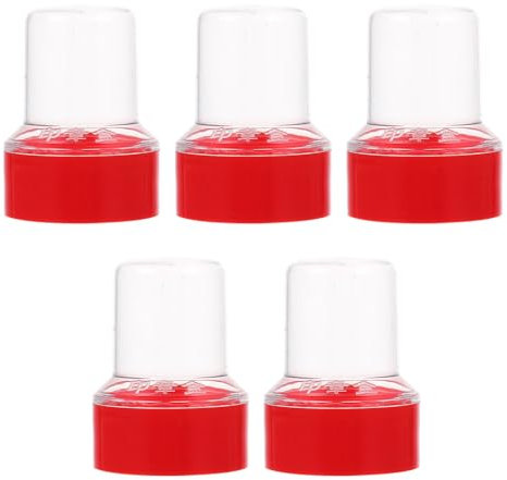 GRIRIW Daumenstütze 1 Stück Karton Stempelbox Dichtungsfall Stempelbehälter Stempel Fürs Büro Stamper Aufbewahrungshalter Büro Stempelhalter Plastik Tragbar Aufbewahrungskiste Rot